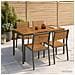 Tavolo da cena da giardino Naturale e Caffè 108,5 x 55 x 75 cm - Foto miniatura 2