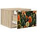Mobiletto da comodino a parete ZAANDAM 2 pz Rovere Sonoma - Foto miniatura 4