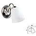 I-1162 / AP NIK - Applique nickel con braccio dalla linea morbida 40 watt E14 - Foto miniatura 1
