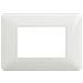 Placca 3 Posti Matix, Tecnopolimero, 120xh. 84 Mm Bianco - Foto miniatura 5