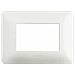 Placca 3 Posti Matix, Tecnopolimero, 120xh. 84 Mm Bianco - Foto miniatura 4