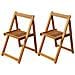 Sedie da Giardino Pieghevoli 2 pz in Legno Massello d'Acacia - Foto miniatura 1