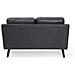 Divano 2 Posti In In Tessuto Similpelle Grigia Lokka - Foto miniatura 29
