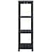 Scaffali 2 Pz Nero 220 Kg 90x40x138 Cm In Plastica - Foto miniatura 4