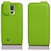 Custodia Compatibile Con Samsung Galaxy S5 Mini / S5 Mini Duos In Verde Limone - Coperchio Protettivo In Design Flip Realizzato In Similpelle Testurizzata - Foto miniatura 4