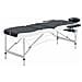 Lettino Da Massaggio A 3 Sezioni In Alluminio Nero E Bianco - Foto miniatura 1