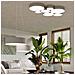 Arena 35 - Lampadario A Sospensione In Pvc, Colore: Argento - Foto miniatura 13