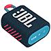 Speaker Portatile Ricaricabile Go 3 Wireless Bluetooth Waterproof Colore Blu e Rosa - Foto miniatura 2