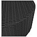 Tavolino Da T? Nero 68x68x30 Cm In Polyrattan - Foto miniatura 3