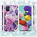 Custodia Compatibile Con Samsung Galaxy A51 5g In Marmo Viola Onda No. 14 - Coperchio Protettivo In Silicone Tpu Con Motivo A Mosaico - Foto miniatura 6