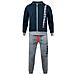 Tuta Uomo Zeus Sport Cotone Felpato Art. Mz05 : Blue \ Grigio Melange Tg L - Foto miniatura 1
