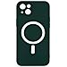 Cover Magsafe Per Iphone 14 Plus Soft-touch Bordi Rialzati Antishock Verde Scuro - Foto miniatura 1