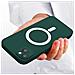 Cover Magsafe Per Iphone 14 Plus Soft-touch Bordi Rialzati Antishock Verde Scuro - Foto miniatura 2