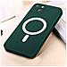Cover Magsafe Per Iphone 14 Plus Soft-touch Bordi Rialzati Antishock Verde Scuro - Foto miniatura 3