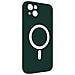 Cover Magsafe Per Iphone 14 Plus Soft-touch Bordi Rialzati Antishock Verde Scuro - Foto miniatura 4