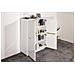 Credenza Zaccaria, Madia Da Cucina A 4 Ante, Buffet Da Soggiorno, 100% Made In Italy, Cm 100x41h126, Bianco Lucido - Foto miniatura 3