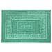 Tappeto Bagno Doccia Spugna Tinta Unita Torino Tappetino Super Assorbente In Cotone Pelo Corto Con Greca 60x180 Verde - Foto miniatura 1