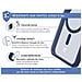 Cover Rinforzata Air Frost Magsafe Per Iphone 15 Pro, Blu Marine - Foto miniatura 2