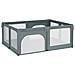 Box Per Bambini Con 2 Porte Grigio Chiaro Tessuto Oxford - Foto miniatura 2