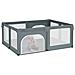 Box Per Bambini Con 2 Porte Grigio Chiaro Tessuto Oxford - Foto miniatura 3