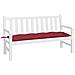Cuscino Per Panca Rosso Vino 150x50x7 Cm In Tessuto Oxford - Foto miniatura 3