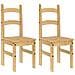 Sedie Da Pranzo 2 Pz 40x46x99 Cm Legno Massello Di Pino - Foto miniatura 2