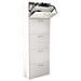 Scarpiera Slim Da Interno A 5 Ante Con Doppio Scomparto In Legno Camilla - White - Foto miniatura 1