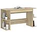 Scrivania Rovere Sonoma 140x50x75 Cm In Legno Multistrato - Foto miniatura 3