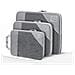 Borsa Da Viaggio Con Cubo Di Compressione Per L'organizzazione - 3 Pezzi Gray - Foto miniatura 1