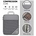 Borsa Da Viaggio Con Cubo Di Compressione Per L'organizzazione - 3 Pezzi Gray - Foto miniatura 4