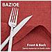 Tovaglia Elegante Bazioe In Rosso, Perfetta Per Ogni Occasione E Stile - Foto miniatura 2