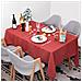 Tovaglia Elegante Bazioe In Rosso, Perfetta Per Ogni Occasione E Stile - Foto miniatura 5