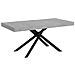 Tavolo allungabile 90x180/440 cm Karida cemento gambe antracite - Foto miniatura 1