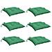 Cuscini Per Sedia 6 Pz Verdi 40x40x7 Cm In Tessuto Oxford - Foto miniatura 3