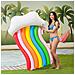 Dam  Tappetino Gonfiabile A Forma Di Nuvola E Arcobaleno. Poggiatesta, Letto Galleggiante. 168x110 Cm. 168x110x30 Cm. Colore: Multicolore - Foto miniatura 4
