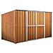 Casetta Attrezzi Giardino Lamiera Box In Acciaio Zincato 345x186cm X H1.92m - 98kg - 6.42mq - Legno - Foto miniatura 1