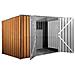 Casetta Attrezzi Giardino Lamiera Box In Acciaio Zincato 345x186cm X H1.92m - 98kg - 6.42mq - Legno - Foto miniatura 8