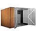 Casetta Attrezzi Giardino Lamiera Box In Acciaio Zincato 345x186cm X H1.92m - 98kg - 6.42mq - Legno - Foto miniatura 4