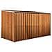 Casetta Attrezzi Giardino Lamiera Box In Acciaio Zincato 345x186cm X H1.92m - 98kg - 6.42mq - Legno - Foto miniatura 5