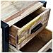 Lusso Casadino -  Tavolino Con 2 Cassetti In Legno Massello Di Mango 43x33x51 Cm - Foto miniatura 7