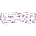 Set Divani 2 pz con Cuscini Grigio Scuro in Tessuto Microfibra - Foto miniatura 8