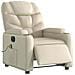 Poltrona Massaggiante Elettrica Reclinabile Crema Similpelle - Foto miniatura 3