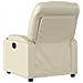 Poltrona Massaggiante Elettrica Reclinabile Crema Similpelle - Foto miniatura 5