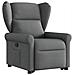 Poltrona Alzapersona Reclinabile Grigio Scuro in Tessuto - Foto miniatura 3