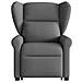 Poltrona Alzapersona Reclinabile Grigio Scuro in Tessuto - Foto miniatura 4