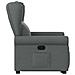 Poltrona Alzapersona Reclinabile Grigio Scuro in Tessuto - Foto miniatura 5