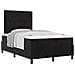 Letto Box Spring con Materasso Nero 120x200 cm Velluto - Foto miniatura 1