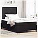 Letto Box Spring con Materasso Nero 120x200 cm Velluto - Foto miniatura 2