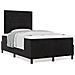 Letto Box Spring con Materasso Nero 120x200 cm Velluto - Foto miniatura 4