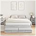Struttura letto contenitore Grigio Sonoma 140x200 cm - Foto miniatura 2